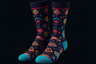 do unique socks design and custom socks design