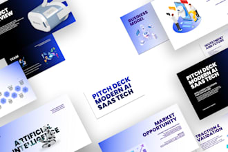 design a powerpoint presentation and pitch deck