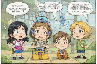 do comic children book illustration