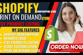 build a high converting shopify dropshipping and pod store