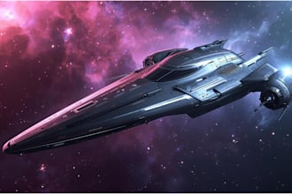 build 3d spaceship design, spacecraft model, 3d aircraft, airships