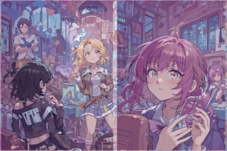 do children book illustrations, comic illustrations
