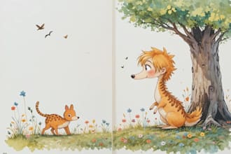 draw book illustration watercolor