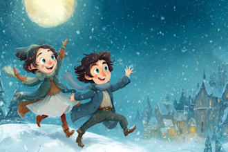 christmas book illustration christmas children book story book christian book