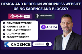duplicate or redesign elementor wordpress website with blocksy or generatepress