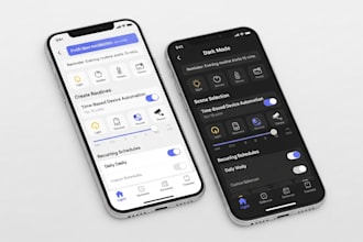 design a mobile app to control smart lighting and automation devices