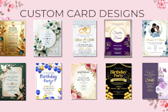 design elegant digital wedding, birthday, and baby shower invitations