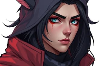 create a concept art and character design