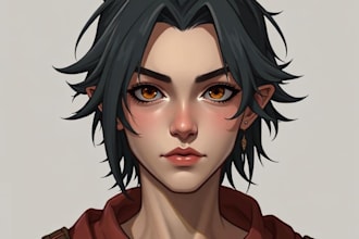 design character concept art and character illustration