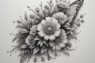 create a personalized, realistic, and distinctive tattoo