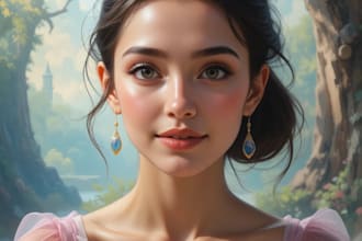 portrait illustration in disney style