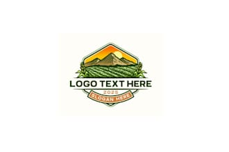 design farm agriculture lawncare landscape cattle logo
