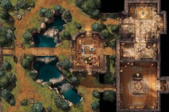 create a high quality battle map for your fantasy rpg game