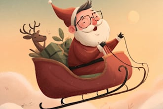 create amazing christmas card, invitations card or holiday card design