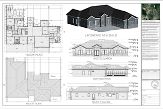 draft architectural, mep, and construction permit drawings
