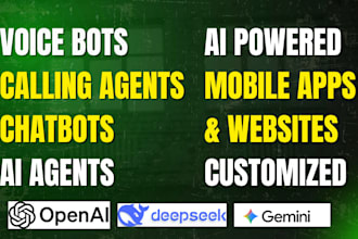 create custom ai chatbots, ai voice bots and calling agents for your business
