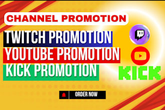 increase substack, youtube, kick, twitch promotion with social media marketing
