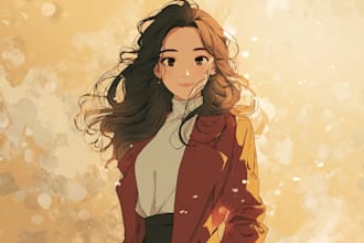 draw manhwa, anime, and webtoon style illustration for you