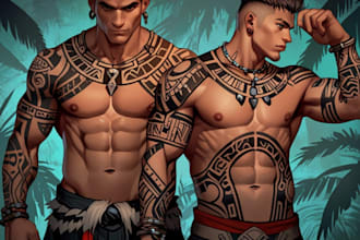 design your polynesian tribal tattoo