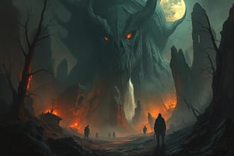 do sci fi horror and fantasy scene concept art illustrations