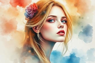 create fantasy character portrait art