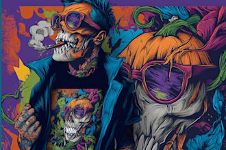 make unique graffiti art for tshirts, hoodies and streetwear
