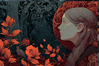 draw dark art illustration