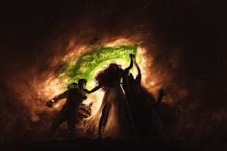 create a dark fantasy shadow queen portrait with mystical aura