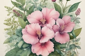 do botanical illustration in photoshop