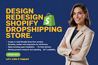create shopify dropshipping store with trending product and winning suppliers