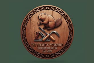 do modern woodworking, furniture, and carpentry logo