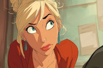 create comics and cartoon illustrations