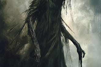 do horror character illustration