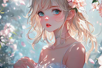anime character, fanart, and original character