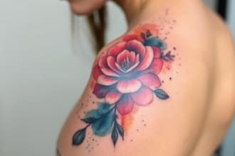 create a watercolor tattoo design