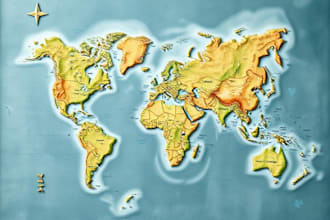 create city, event, tourist, and fantasy map illustration