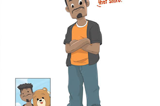 draw comic strip cartoon