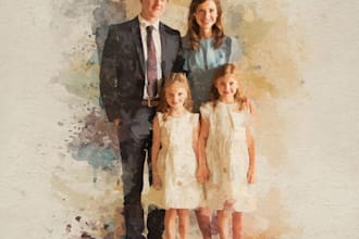 draw a wonderful family portrait