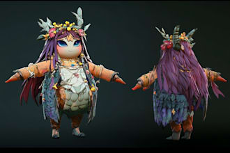 create character design for game art