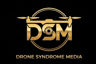 design modern drone logo with one day delivery