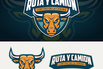 design a professional dispatch and logistic truck logo