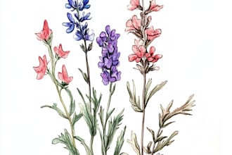 create a botanical illustration