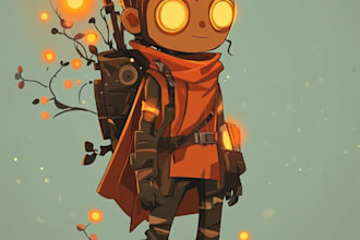 draw 2d game character or 2d game character