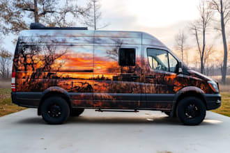 do car, van wrap design