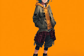 draw anime character for you