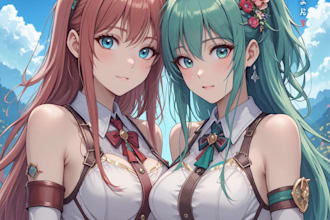 charming anime fan illustrations cute expressive