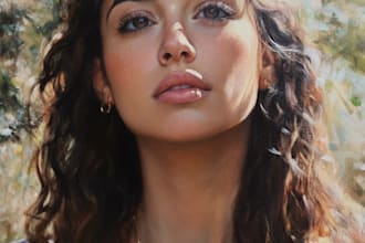 draw oil painting, digital oil painting