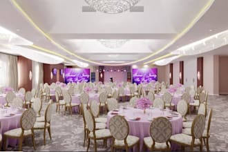 design 3d wedding hall, event center,guest lodge, resort,conference hall,concert