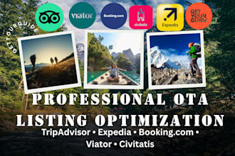 create a professional ota tour listing for viator, getyourguide, klook