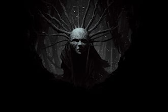 create badass dark art heavy metal illustration
